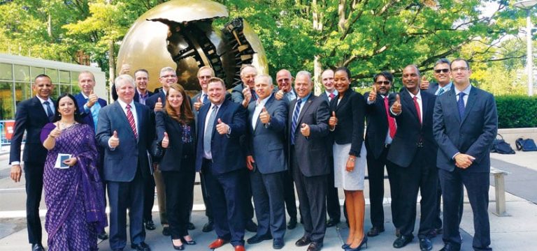 Geospatial industry leaders after the WGIC launch