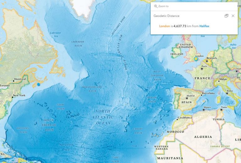 ArcGIS Online’s new distanceGeodetic function