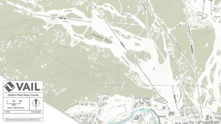 A GIS map of Vail Ski Resort supports efficient operations