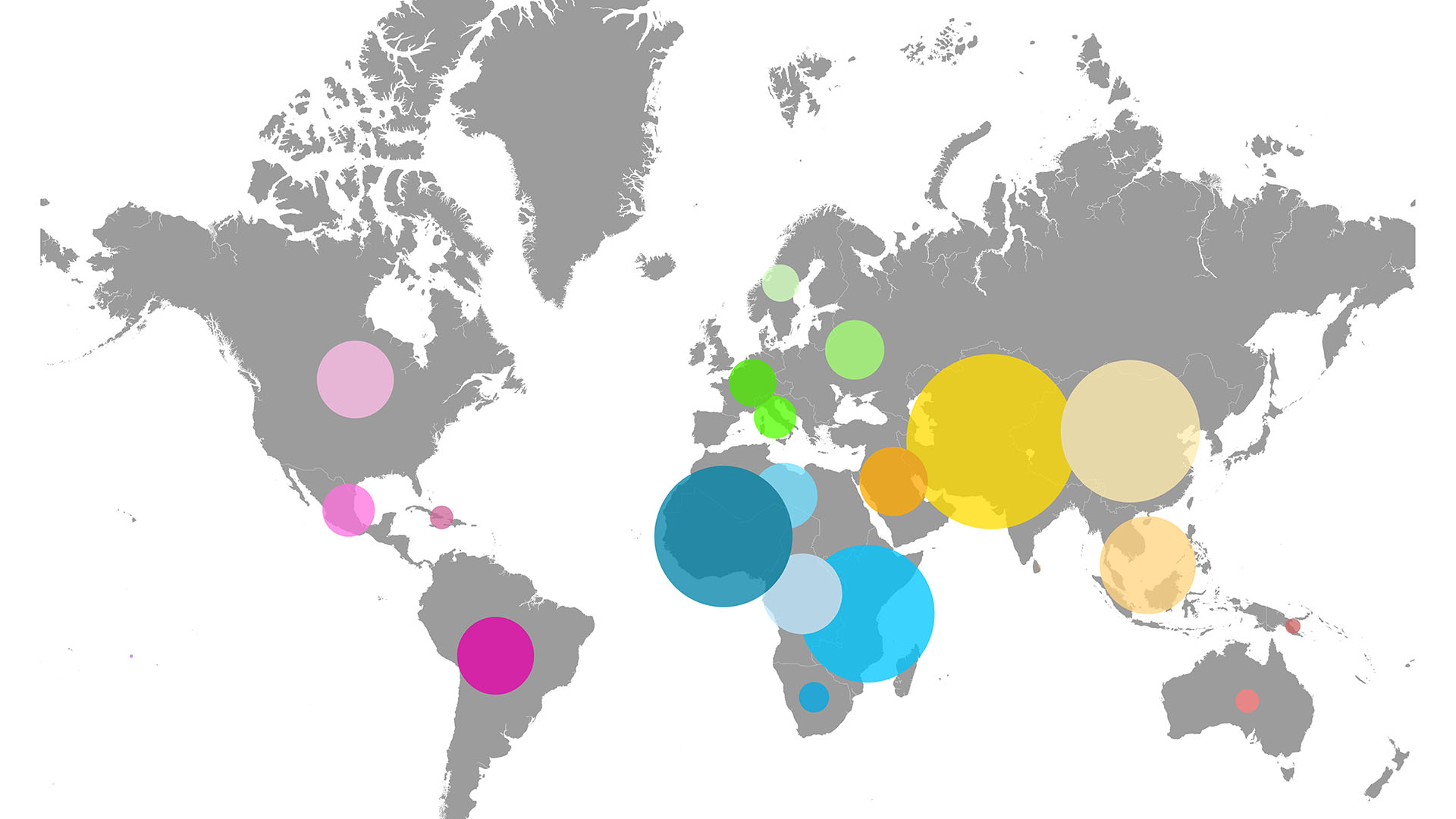 A map showing products available in select locations