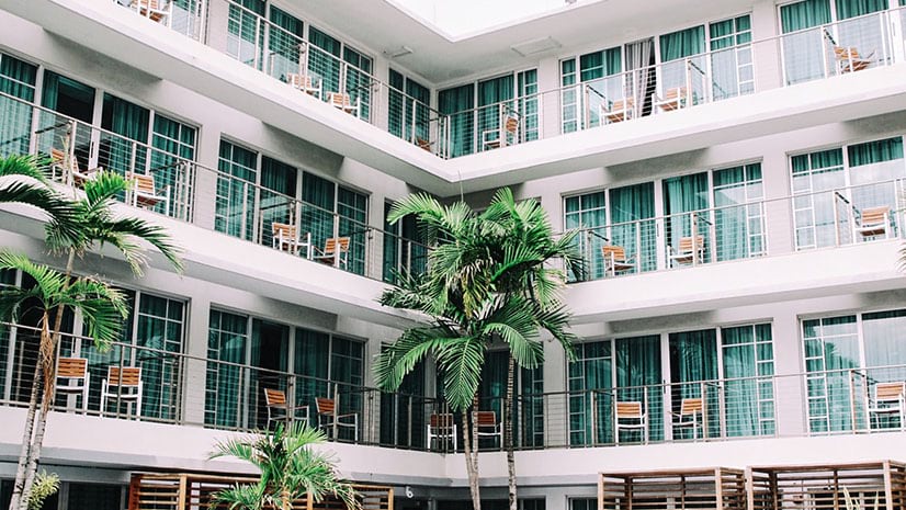 A low-staff hotel helps guests serve themselves