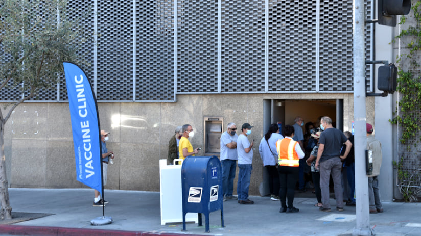 LA County vaccine clinic