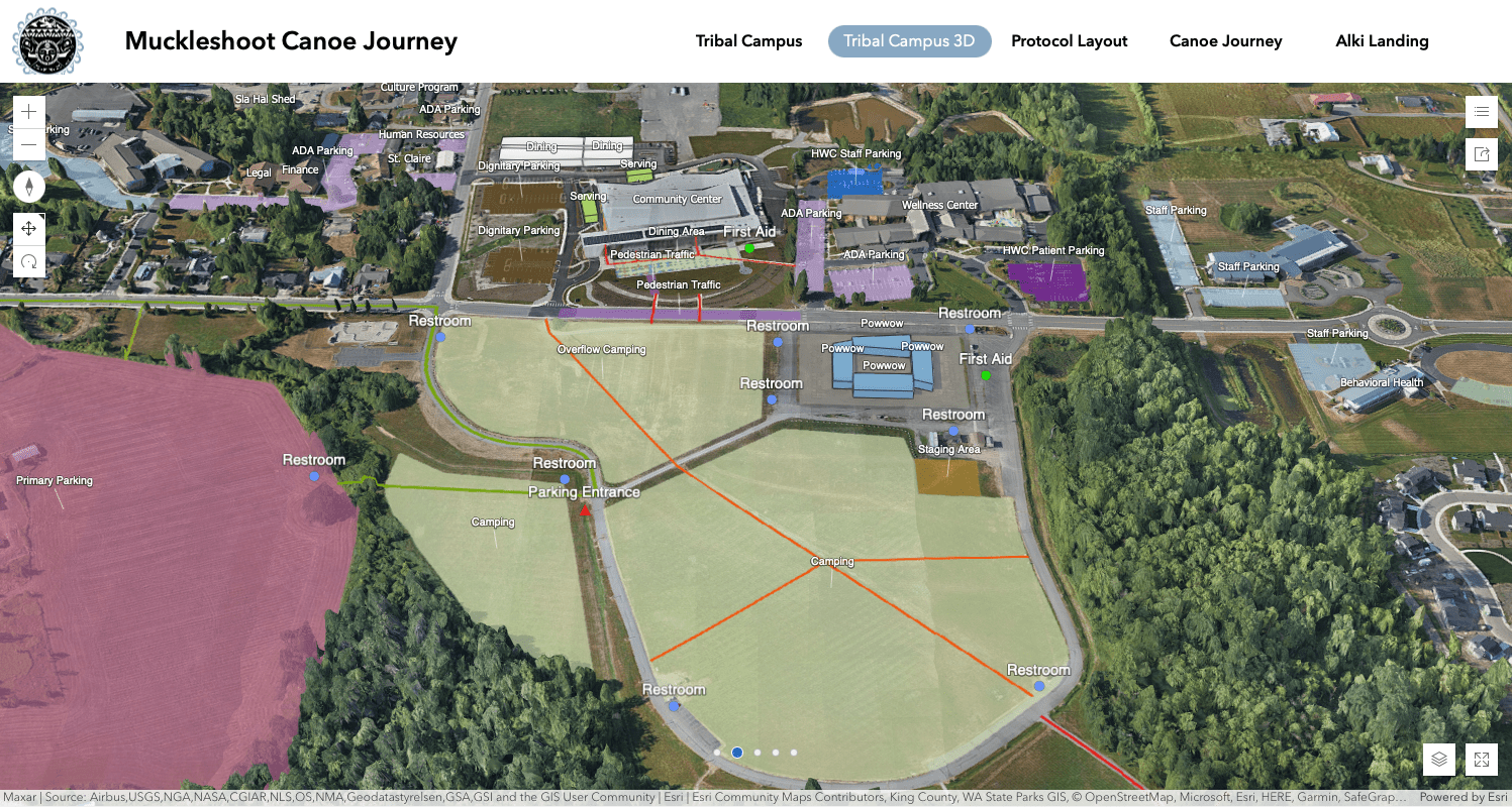 Muckleshoot tribal campus powwow map