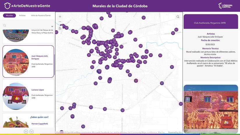 Two maps use dots to show places of interest.