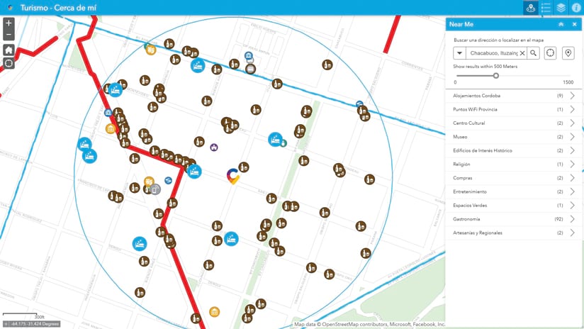 Two maps use dots to show places of interest.
