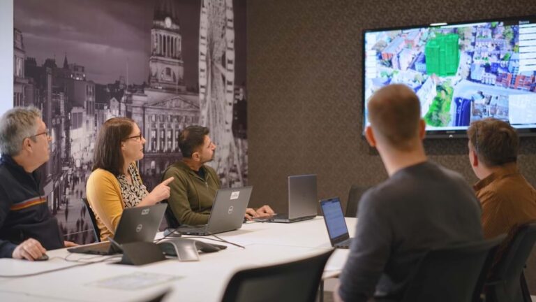 Nottingham's 3D digital twin in use in meeting