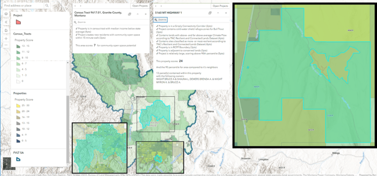 A computer dashboard including text boxes and maps