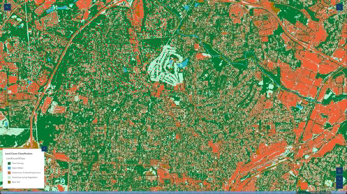WakeCounty tree canopy loss map