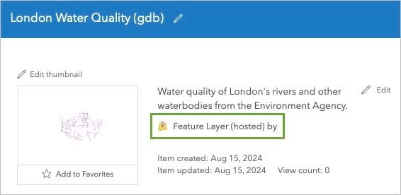 An image snippet with the words London Water Quality at the top in white text and other text in black on a white background