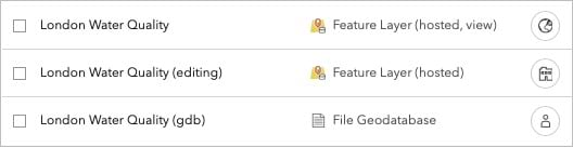 The words London water quality 3 in black text