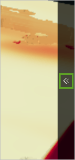 A yellow and orange image with an arrow on the right hand side