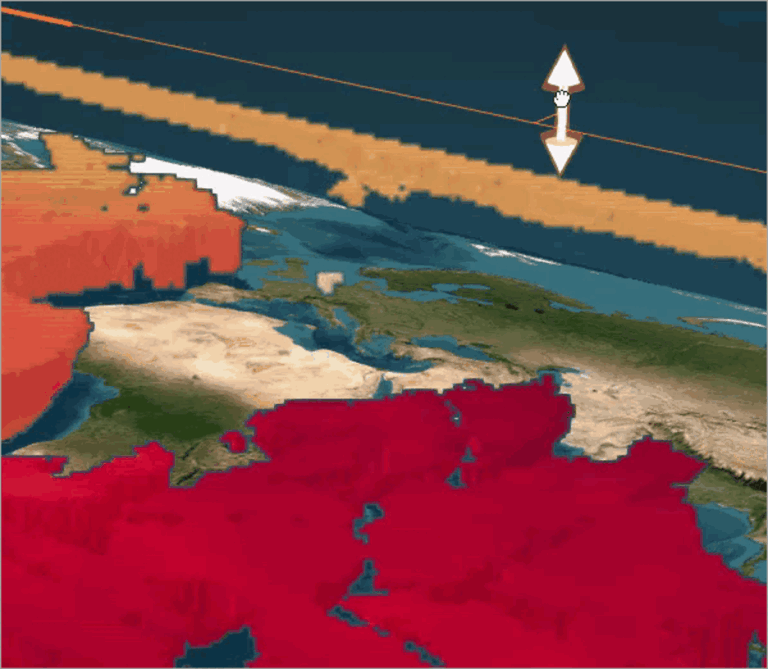 An interactive 3D map of the Arctic Ocean