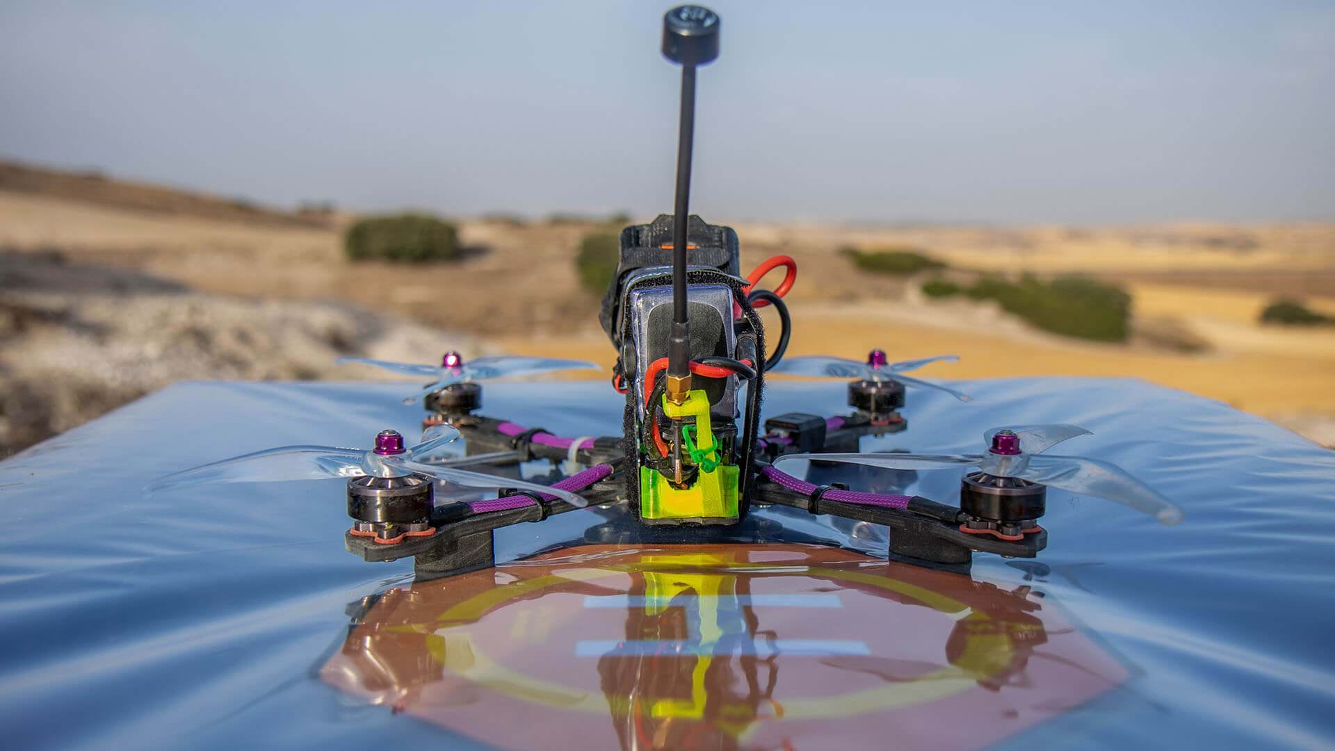 A quadcopter illustrates the growing use of drones with GIS