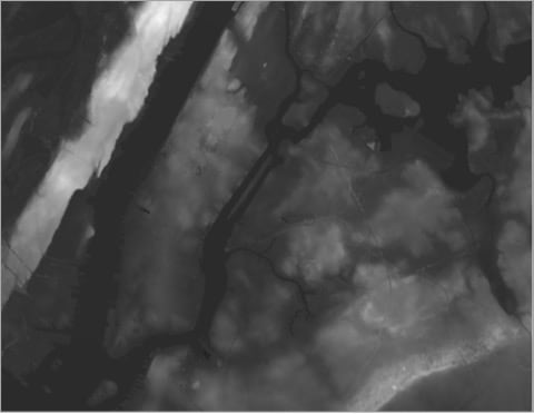 White clouds against a black background