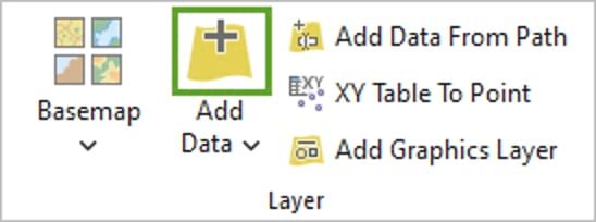 The words add data highlighted in a green box with a plus sign above it