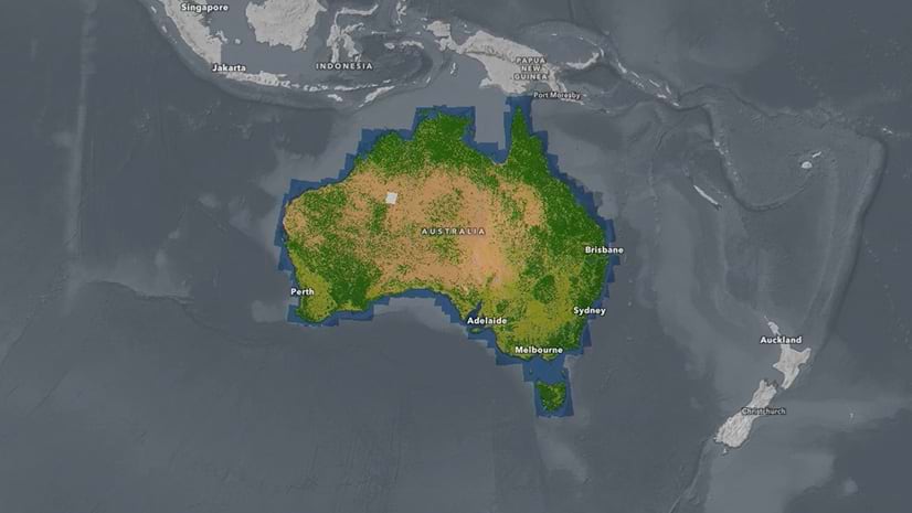 A map of Australia