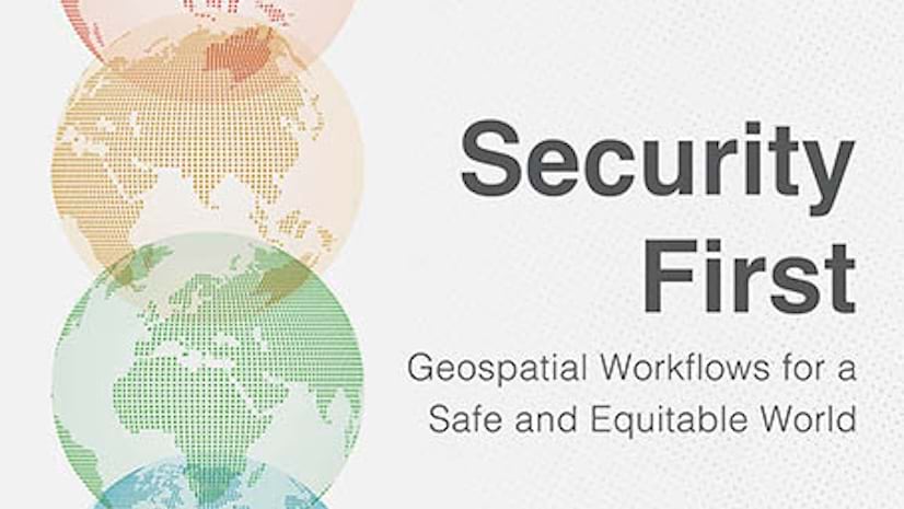 A book cover with the title Security First in black text and multicolored gloves