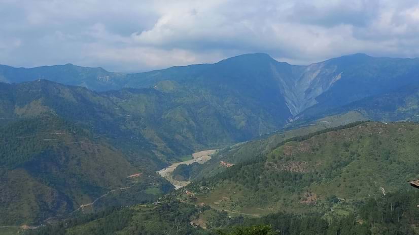 Rolling green hills in Nepal