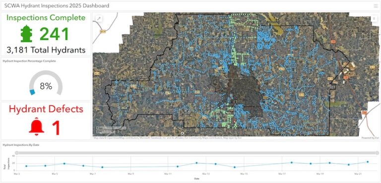A digital dashboard featuring text, a map, and numerical data