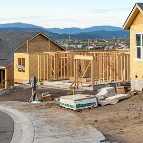 A home under construction