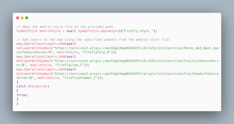 Screenshot of a snippet of C# code.