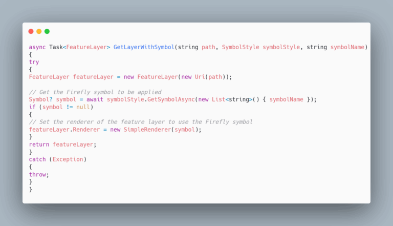 Screenshot of a snippet of C# code.