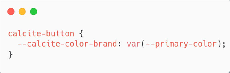 Screenshot of a snippet of JavaScript code to be used within ArcGIS Experience Builder.