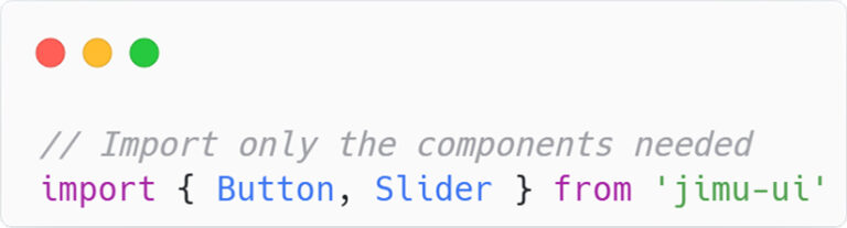 Screenshot of a snippet of JavaScript code to be used within ArcGIS Experience Builder.