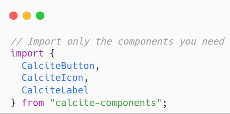 Screenshot of a snippet of JavaScript code to be used within ArcGIS Experience Builder.