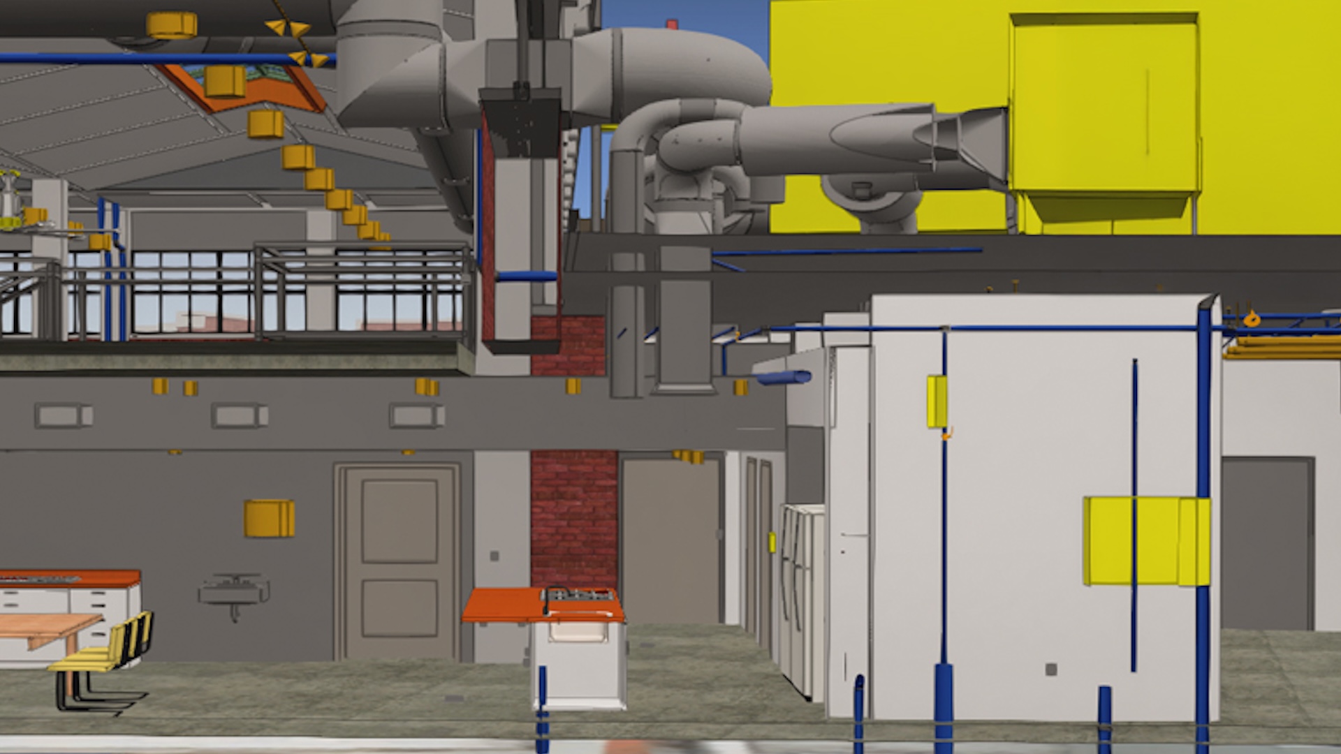 A 3D rendering of a building at The Henry Ford museum complex