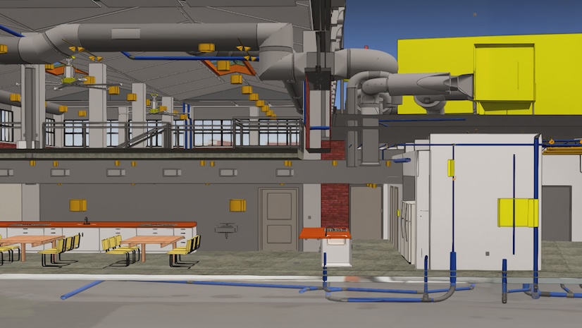 A 3D rendering of a building at The Henry Ford museum complex