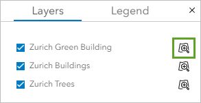 A popup box with the layers option selected
