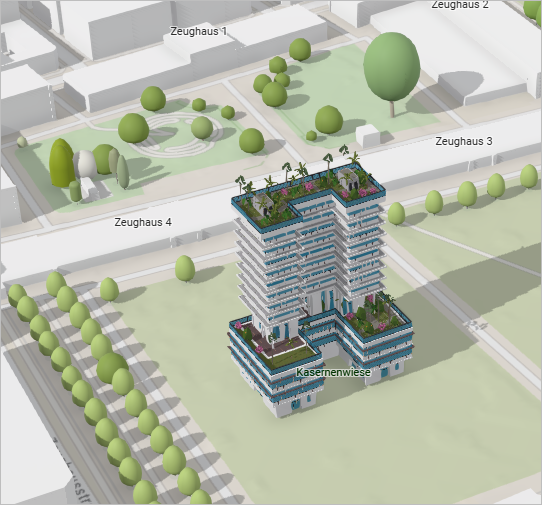 A 3D multilevel building in Zurich