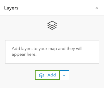 A layers popup box