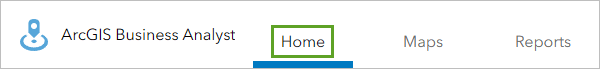 ArcGIS Business Analyst ribbon