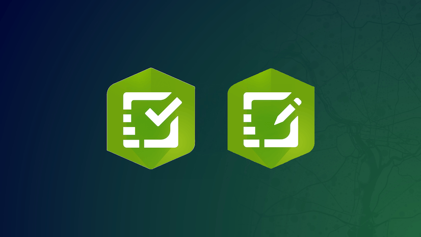 Two green icons with a white square in the middle