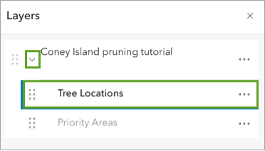 The words tree locations highlighted in a green box