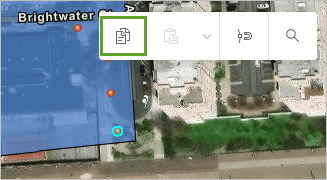 A map of an area of Brighton Beach with a paper icon highlighted in green