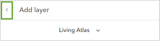 An add layer panel in Map Viewer