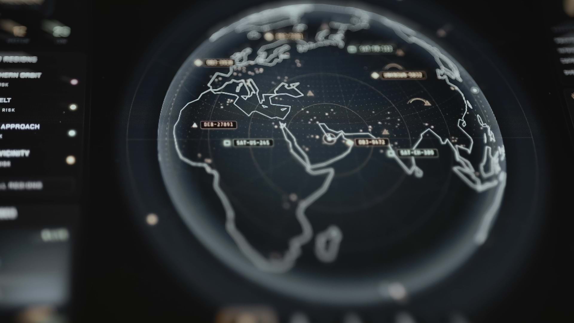 A map of the globe suggests the security decisions a business exec must make