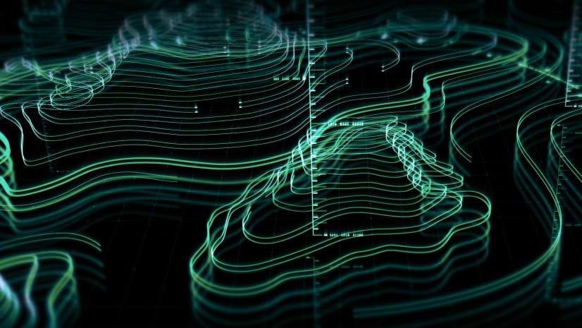 A topographic map strewn with green digital lines indicates the complexity of tax jurisdictions