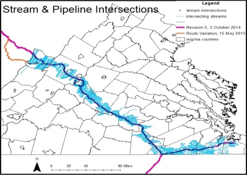 Claire Mills worked with environmental groups to map the route of the Atlantic Coast Pipeline