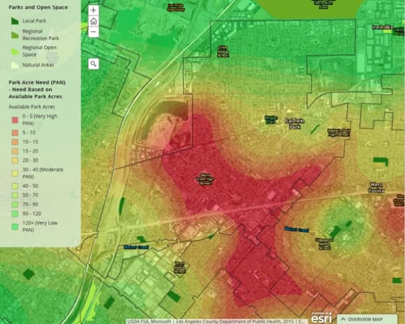 Baldwin Park, Park Need Assessment