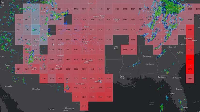 Historical weather analysis across the country, predictive analytics