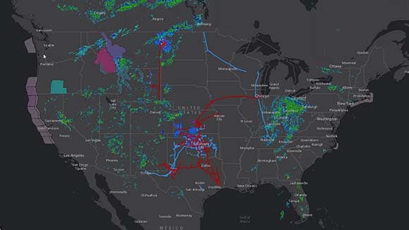 Tracking weather's impact on assets and sales