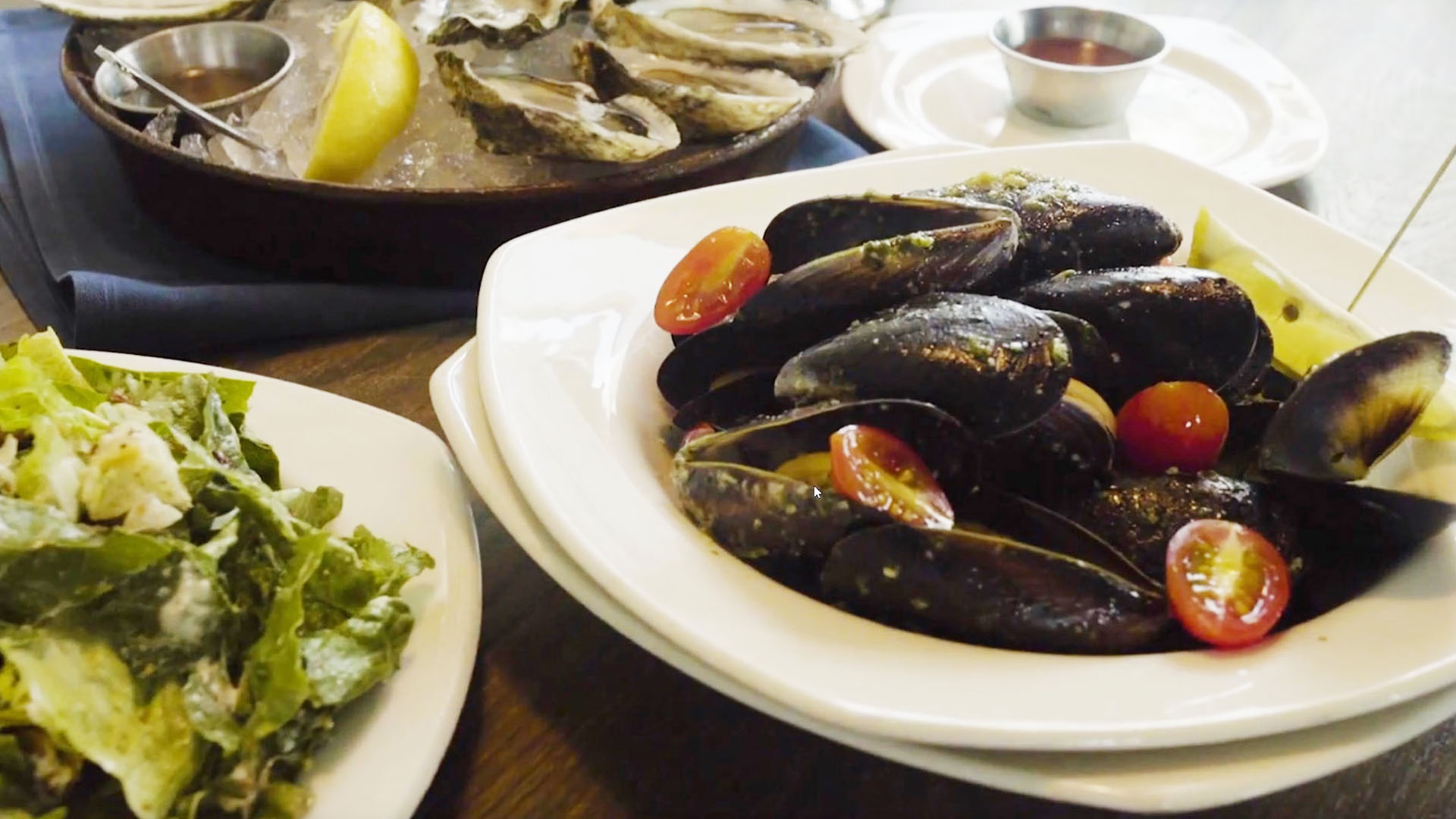A tide-to-table dinner at a Taylor Shellfish-owned restaurant.