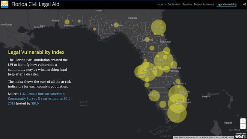 Legal Vulnerability Index Map