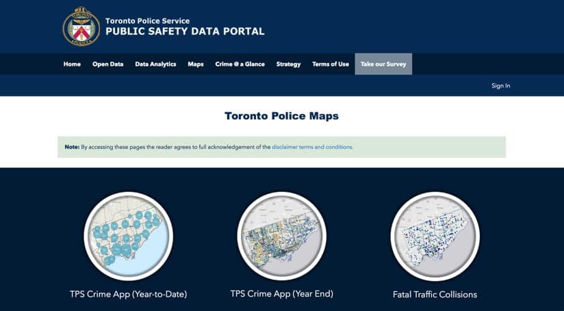 TPS Public Safety Data Portal