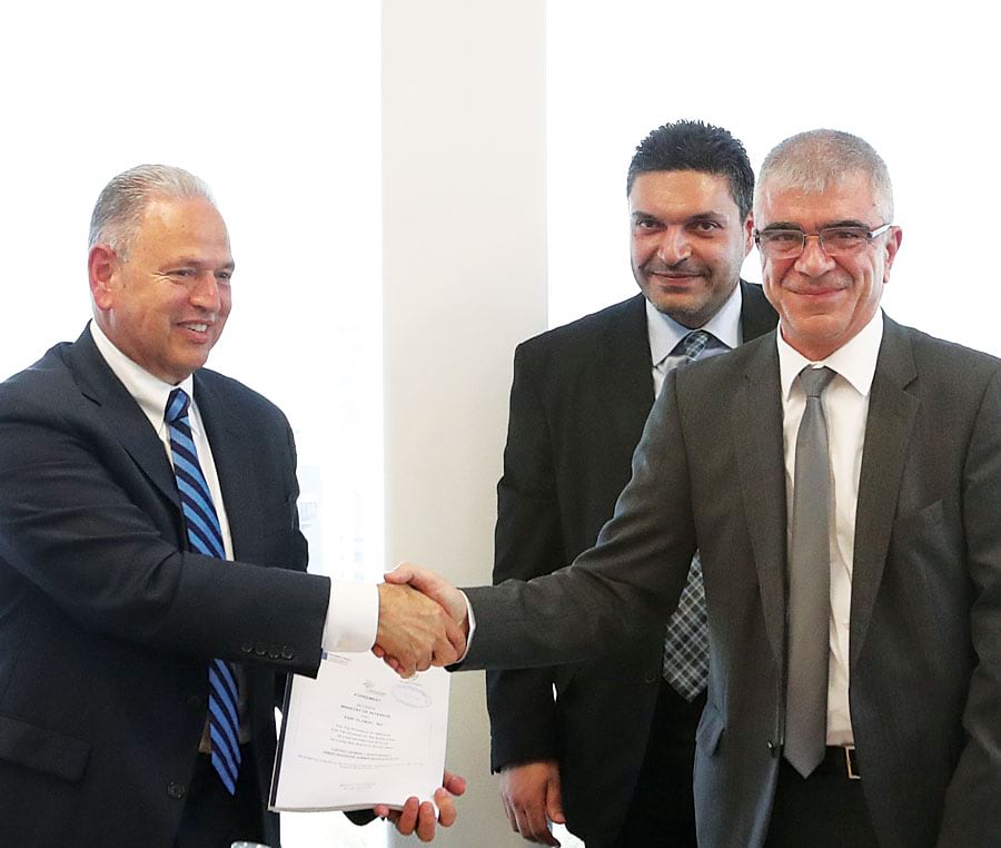 The signing ceremony to upgrade Cyprus's cadastre