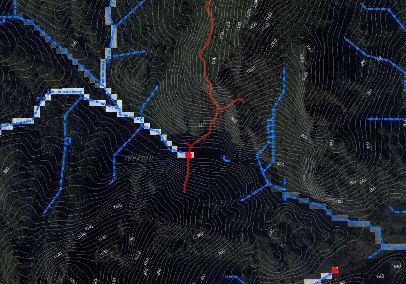 water flow map